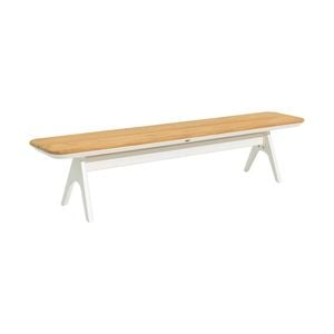 SIMPO Atlanta Outdoor Bench - White