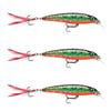 3x Rapala 6cm X Rap Jerkbait/Slashbait Hard Body Fishing Lures - Brook Trout