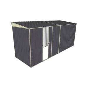 Build-a-Shed 1.5 x 4.5 x 2m Single Sliding Side Door Skillion Shed - Grey