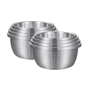 Soga 2x Stainless Steel Colander Set 4pc