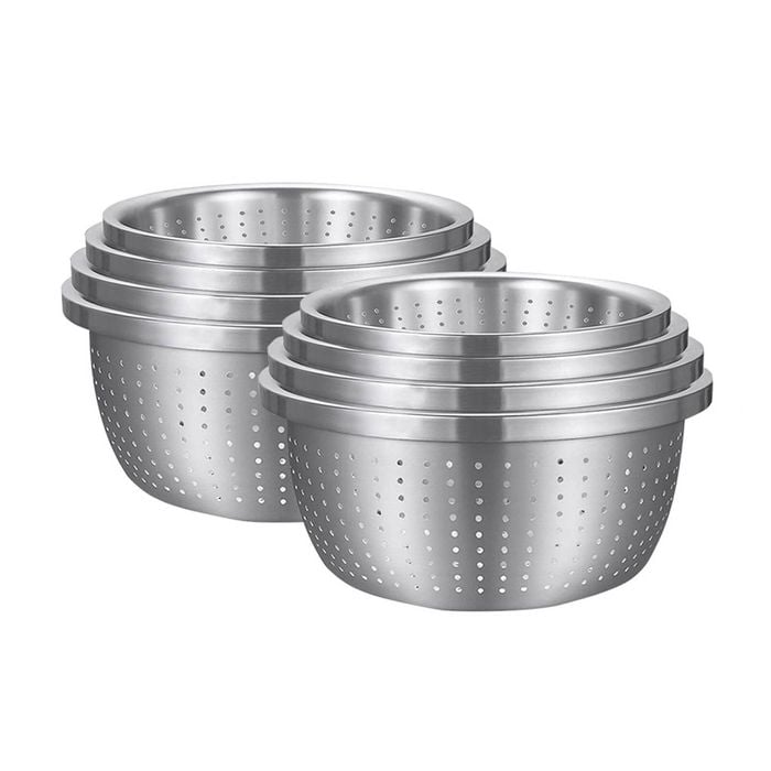Soga 2x Stainless Steel Colander Set 4pc
