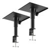 Levede 2x Desk Clamp Speaker Stands Set Adjustable Rotatable Monitor CD Player