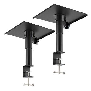 Levede 2x Desk Clamp Speaker Stands Set Adjustable Rotatable Monitor CD Player
