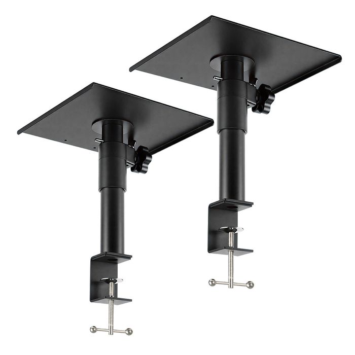 Levede 2x Desk Clamp Speaker Stands Set Adjustable Rotatable Monitor CD Player
