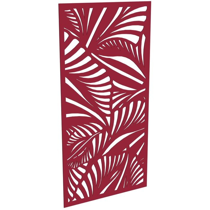 ProtectorAl 300-1200w x 1201-2400h Dark Red/Gloss White Jungle Unframed Composite Deco Panel