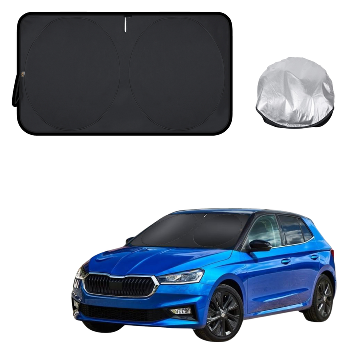 Front Windscreen Sun Shade for Skoda Fabia 2022 - Current - Standard 150 x 85 cm - Black