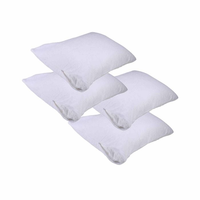 Easyrest Stain Resistant Standard Pillow Protectors 4 Pack