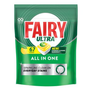 Fairy Ultra All In One Lemon Dishwashing Tablets - 67 Pack