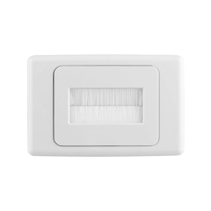 DETA White Brush Wall Cover Plate - Single Pack