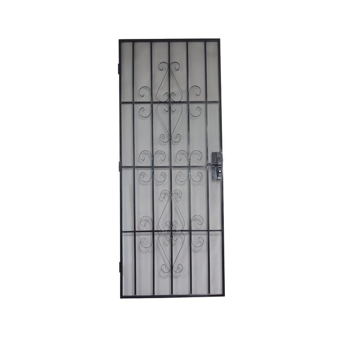 2024 x 806mm Barrier Door Steel Frame Imperial Catalina Black - Catalina Black