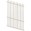 ProtectorAl 0350-1200W x 1800H Primrose Loop Top Pool Fence Panel Raked Up to 15º
