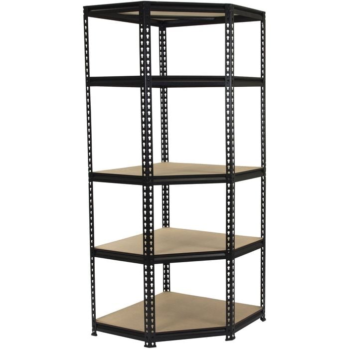 Pinnacle 1830 x 730 x 730mm 5 Tier Corner Adjustable Shelving Unit
