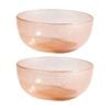 2PK KAS Australia Mini Bubble Glass Bowl Textured Matte Glass One Size Blush