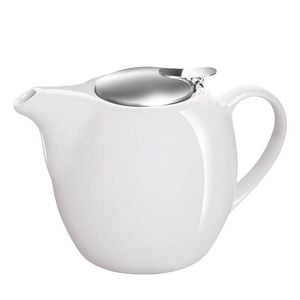 Avanti Camelia White Ceramic Teapot/Stainless Steel Infuser/Dishwasher/750ml
