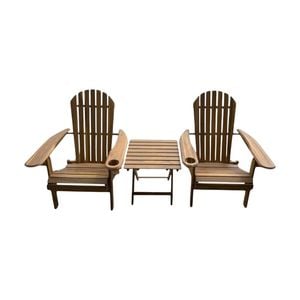 Susu 3-Piece Adirondack Outdoor Sunlounge Set