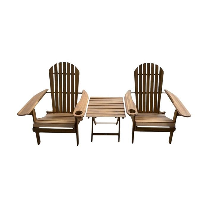 Susu 3-Piece Adirondack Outdoor Sunlounge Set