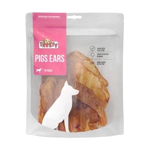 Trusty Pig Ears Adult Dog Treats - 10 Pack