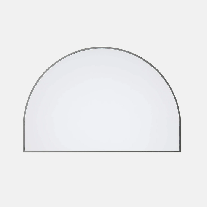 Future Glass Kira Arch Mirror - 1000 x 1500mm - Brushed Nickel