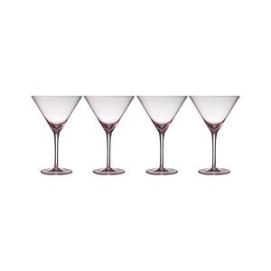 4pc Tempa Esme Blush Martini Glass