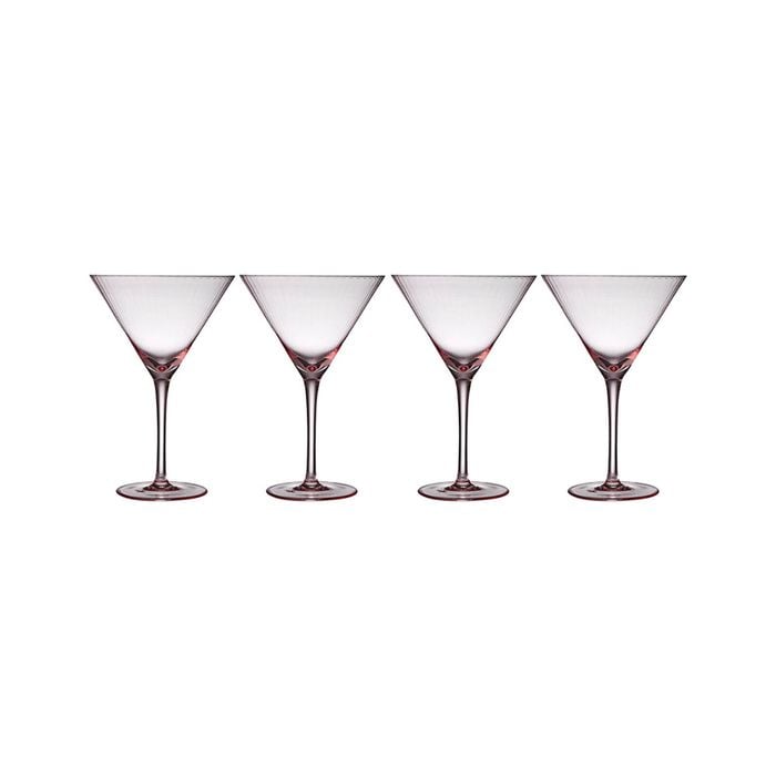 4pc Tempa Esme Blush Martini Glass