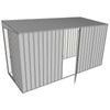 Build-a-Shed 1.5 x 3.7 x 2m Skillion Single Hinged Side Door Shed - Zinc