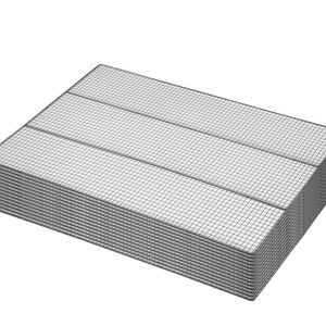 50x85cm Stainless Steel Mesh Trays - 14 Pack - Silver | Stainless Steel | Small