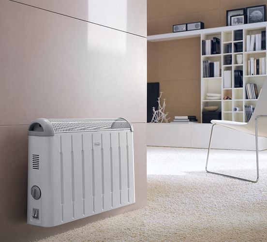 A wall mounted indoor heater