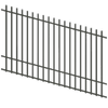 ProtectorAl 1201 - 2400 x 1500mm Woodland Grey Raked Up to 15º Batten Pool Fence Panel