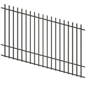 ProtectorAl 1201 - 2400 x 1500mm Woodland Grey Raked Up to 15º Batten Pool Fence Panel