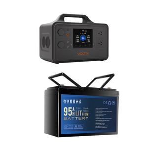 Voltx 1800w Power Station + 12v 95ah Deep Cycle Battery Bundle – Off-grid & Home Backup Power Kit