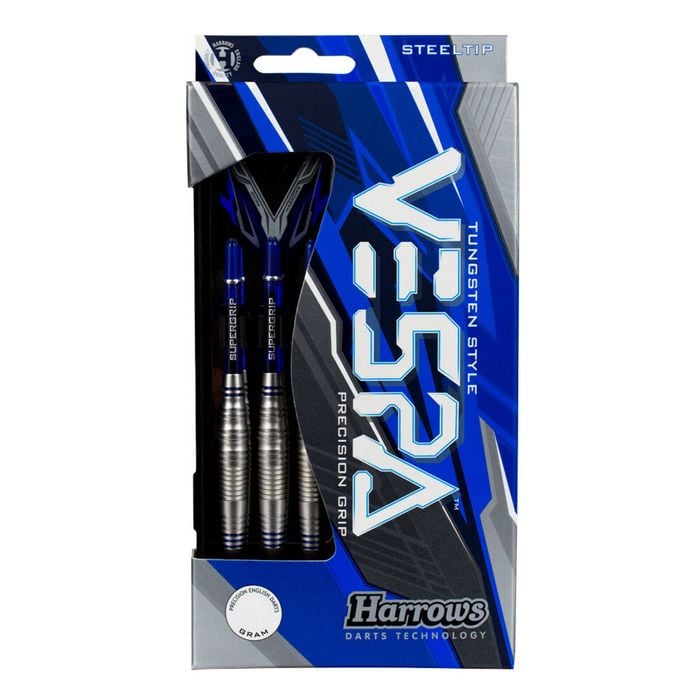 Harrows Durable Precise Vespa Brass Throwing Darts w/ 3 Grip Styles 22GM