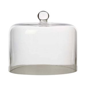 Maxwell & Williams Diamante Straight-Sided Glass Cake Dome 19x15cm - Clear