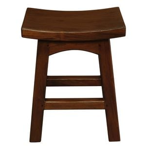 Centrum Furniture Tokyo Solid Mahogany Timber Footstool - Mahogany