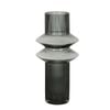 Belle Manhattan Tower Flower Vase Decor 40cm - Charcoal