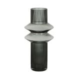Belle Manhattan Tower Flower Vase Decor 40cm - Charcoal