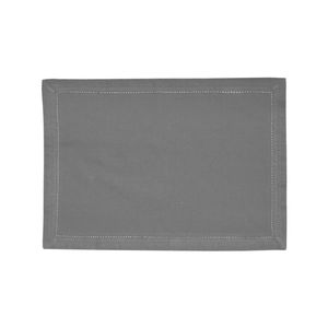 RANS Elegant Hemstitch Placemat - Grey