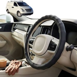 Australian Goose Steering Wheel Cover for Hyundai iLoad 2007 - Current (TQ) Circle Black