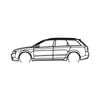 Ignite Laser Audi A4 Avant Silhouette Metal Wall Art Rustic Metal 15.7inch/40cm