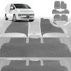 6D Diamond Car Floor Mats for Hyundai Staria 2021-Current-Ultimate Set-Grey-Outback GT