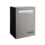 Sandleford Alberta Wall Mount Stainless Steel Letterbox