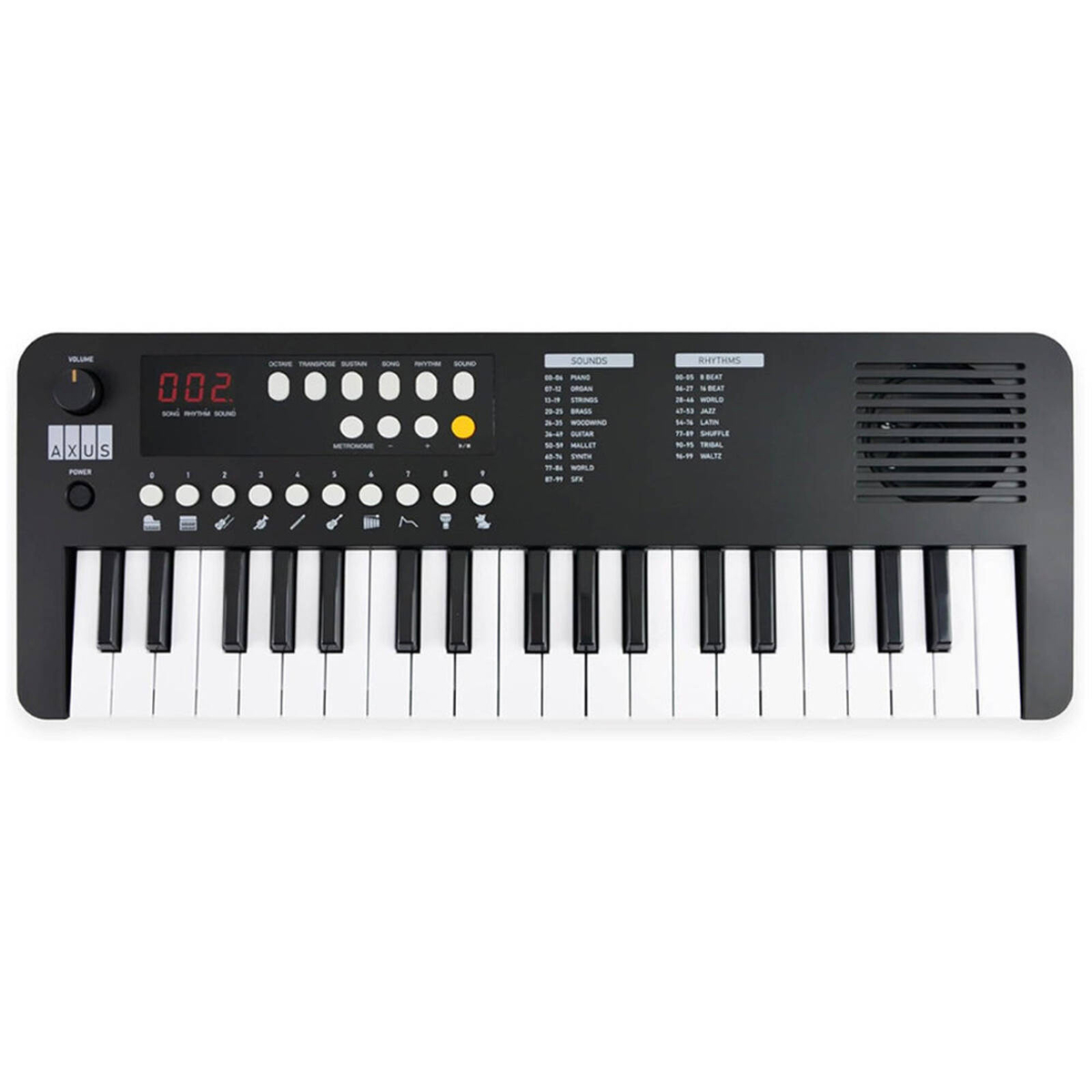 Axus Mini Keyboard 37 Key Keyboard - Black - Bunnings Australia