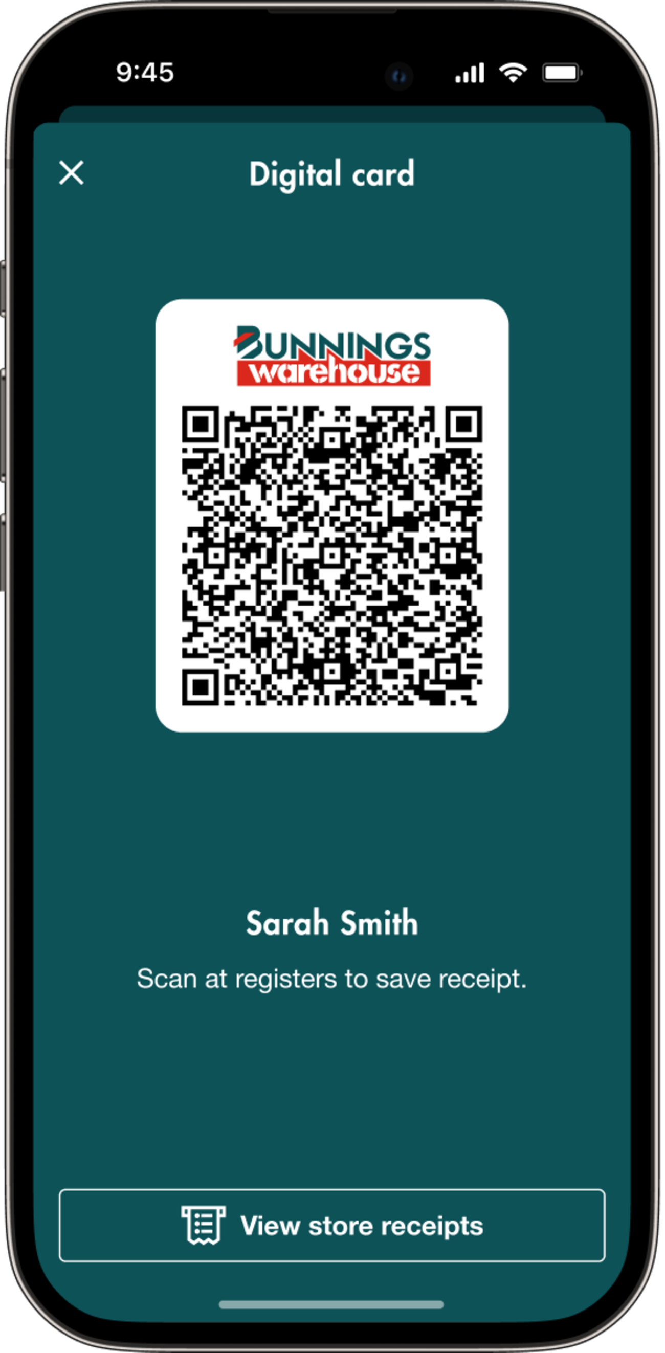 digital card on app