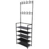 Catzon 5 Tier Coat Shoe Rack Sturdy Large Entryway Rack