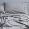 Canningvale King Bed Vintage Softwash Cotton Fitted Sheet Set Smokey Grey