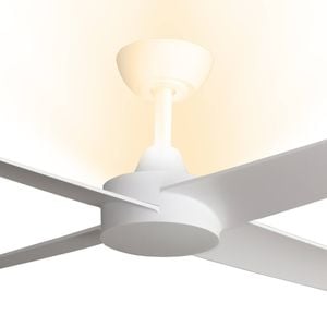 ThreeSixty 132cm White 4 Blade Ambience Ceiling Fan With Up Light