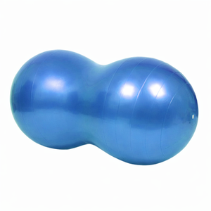 FITNESS MASTER Peanut Yoga Ball Anti-Burst Air Pump Blue 45x90cm 200kg Load