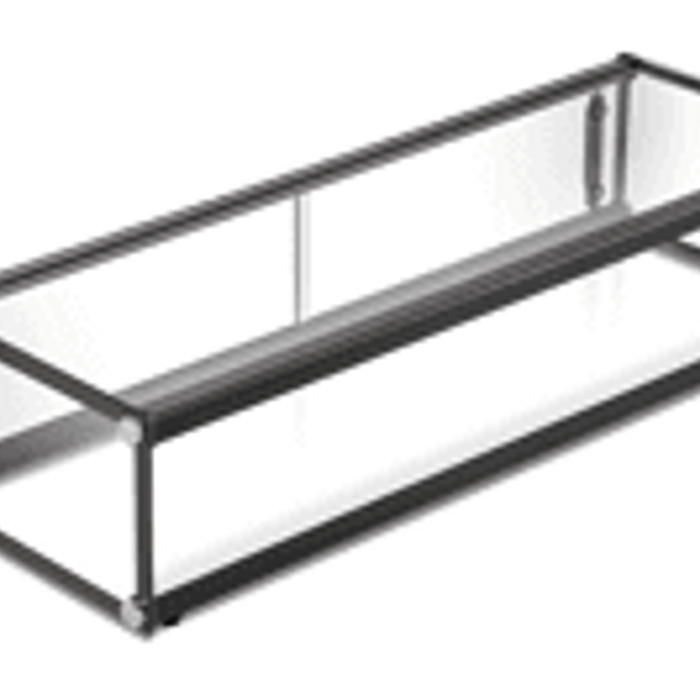 Exquisite One Tier Flat Glass Ambient Cake Display