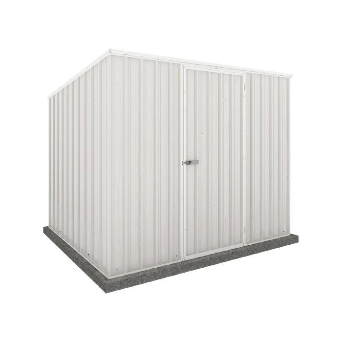 Absco Sheds 2.26 x 1.52 x 1.8m Surfmist Space Saver Reverse Skillion Shed