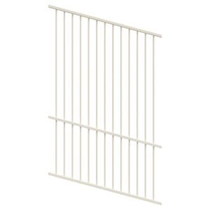 ProtectorAl 350-1200W x 1800H Surfmist Raked Up to 15º Flat Top Pool Fence Panel