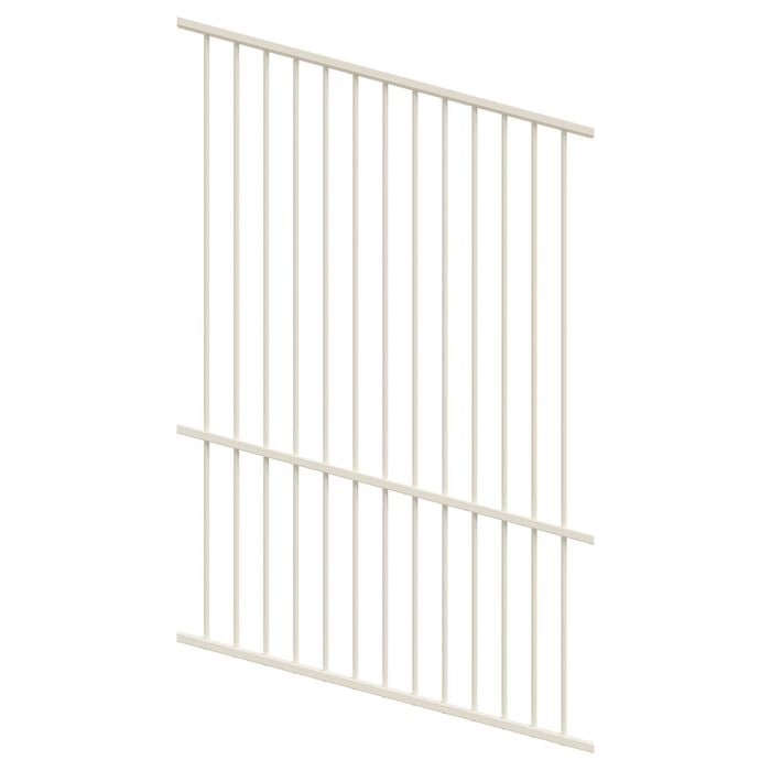 ProtectorAl 350-1200W x 1800H Surfmist Raked Up to 15º Flat Top Pool Fence Panel